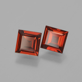 Achetez naturel 1,47ct rouge grenat pyrope gems, carré, en provenance mozambique chez gemselect. en stock, livraison internationale!