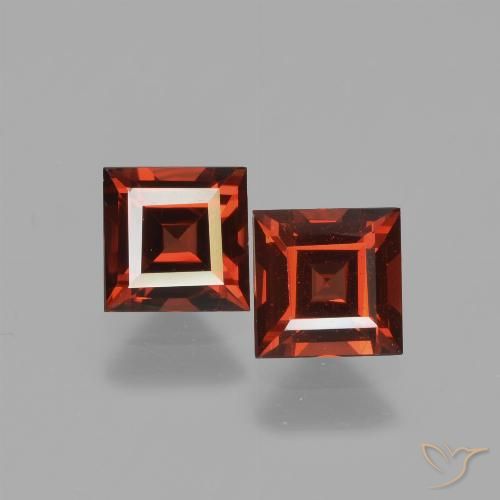 1.49ctw Naturel Rouge groseille Grenat pyrope, Carré, VS