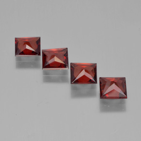 Achetez naturel 2,37ct rouge grenat pyrope gems, carré, en provenance mozambique chez gemselect. en stock, livraison internationale!