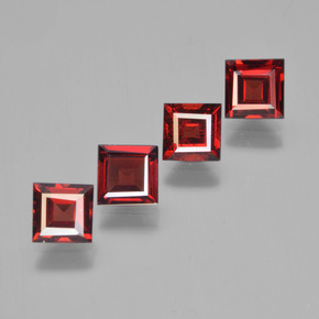 Achetez naturel 2,68ct rouge grenat pyrope gems, carré, en provenance mozambique chez gemselect. en stock, livraison internationale!