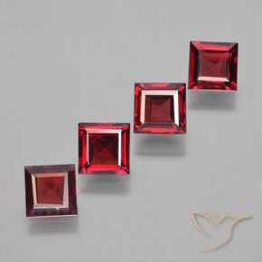 Shop natural 2.91ct Rouge sang Grenat pyrope gems, Carré, from Mozambique at GemSelect. In stock, global shipping!