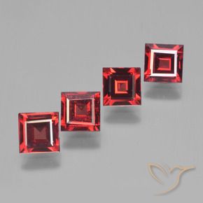 Shop natural 2.76ct Rouge moyen Grenat pyrope gems, Carré, from Mozambique at GemSelect. In stock, global shipping!