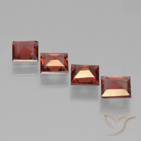 Shop natural 2.21ct Rouge écarlate Grenat pyrope gems, Carré, from Mozambique at GemSelect. In stock, global shipping!