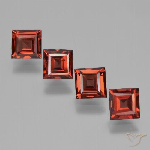 2.99ctw Naturel Rouge moyen Grenat pyrope, Carré, VS