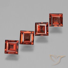 Shop natural 2.99ct Rouge moyen Grenat pyrope gems, Carré, from Mozambique at GemSelect. In stock, global shipping!