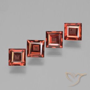 Shop natural 2.53ct Rouge écarlate Grenat pyrope gems, Carré, from Mozambique at GemSelect. In stock, global shipping!