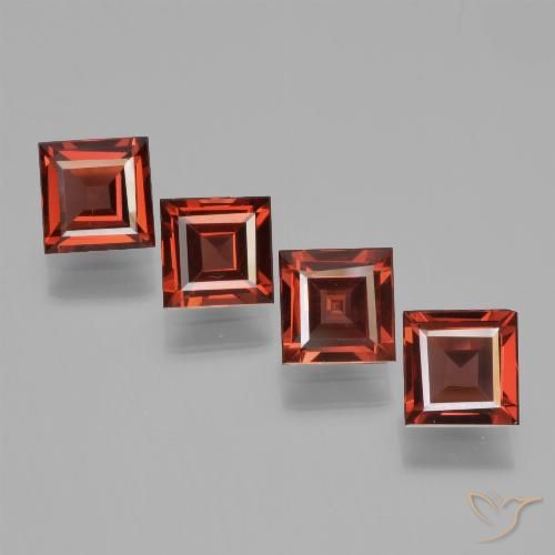2.79ctw Naturel Rouge moyen Grenat pyrope, Carré, VS