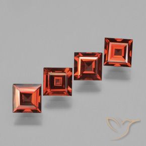 Shop natural 2.75ct Rouge moyen Grenat pyrope gems, Carré, from Mozambique at GemSelect. In stock, global shipping!
