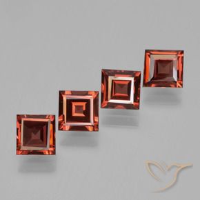Shop natural 2.80ct Rouge moyen Grenat pyrope gems, Carré, from Mozambique at GemSelect. In stock, global shipping!
