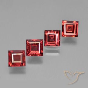 Shop natural 2.77ct Rouge sang profond Grenat pyrope gems, Carré, from Mozambique at GemSelect. In stock, global shipping!