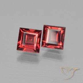 Shop natural 1.79ct Rouge écarlate profond Grenat pyrope gems, Carré, from Mozambique at GemSelect. In stock, global shipping!