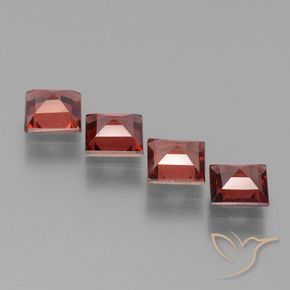 Shop natural 3.00ct Rouge écarlate Grenat pyrope gems, Carré, from Mozambique at GemSelect. In stock, global shipping!