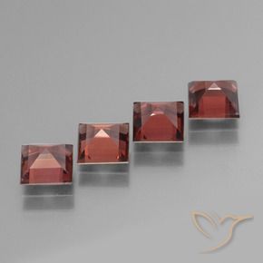 Shop natural 3.09ct Rouge moyen Grenat pyrope gems, Carré, from Mozambique at GemSelect. In stock, global shipping!