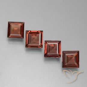 Shop natural 2.46ct Brique rouge Grenat pyrope gems, Carré, from Mozambique at GemSelect. In stock, global shipping!