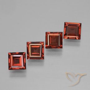 Shop natural 2.65ct Rouge moyen Grenat pyrope gems, Carré, from Mozambique at GemSelect. In stock, global shipping!