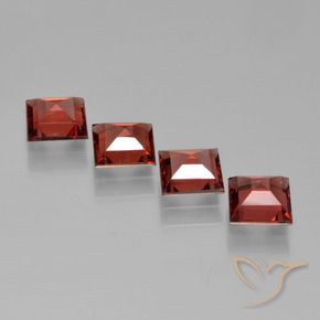 Shop natural 2.65ct Rouge moyen Grenat pyrope gems, Carré, from Mozambique at GemSelect. In stock, global shipping!