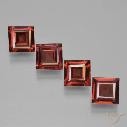 2.53ctw Naturel Rouge moyen Grenat pyrope, Carré, VS