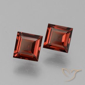 Shop natural 1.62ct Rouge écarlate profond Grenat pyrope gems, Carré, from Mozambique at GemSelect. In stock, global shipping!