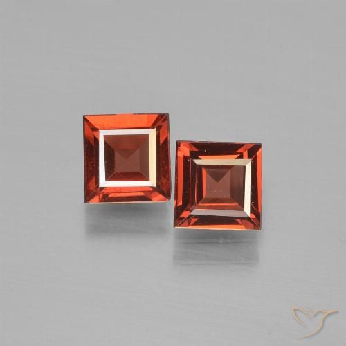 1.43ctw Naturel Rouge moyen Grenat pyrope, Carré, VS