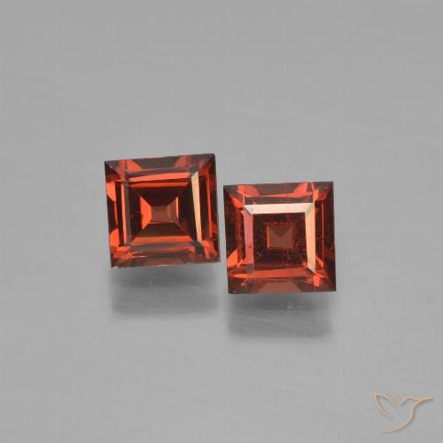 1.52ctw Naturel Rouge groseille Grenat pyrope, Carré, VS