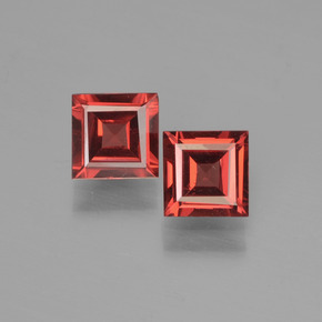 Achetez naturel 1,29ct rouge grenat pyrope gems, carré, en provenance mozambique chez gemselect. en stock, livraison internationale!