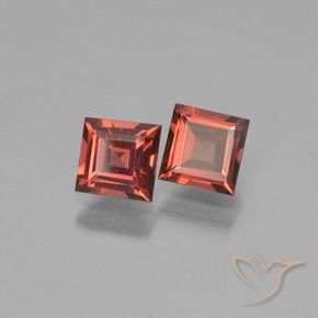 Shop natural 1.49ct Rouge moyen Grenat pyrope gems, Carré, from Mozambique at GemSelect. In stock, global shipping!