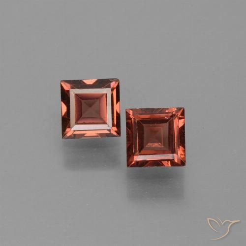 1.46ctw Naturel Rouge moyen Grenat pyrope, Carré, VVS-VS