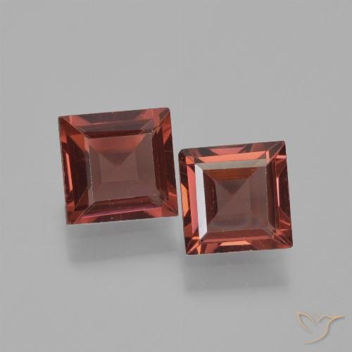 1.50ctw Naturel Rouge écarlate Grenat pyrope, Carré, VS
