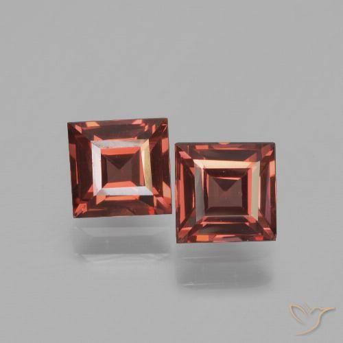 1.42ctw Naturel Rouge moyen-foncé Grenat pyrope, Carré, VVS-VS