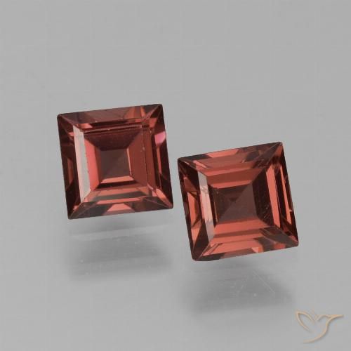 1.51ctw Naturel Rouge foncé Grenat pyrope, Carré, VS