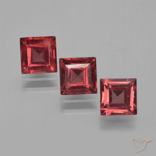 2.70ctw Naturel Rouge moyen Grenat pyrope, Carré, VS