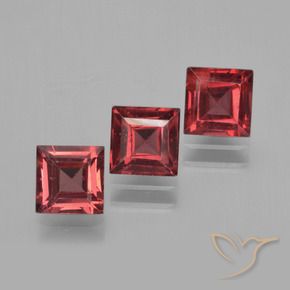 Shop natural 2.70ct Rouge moyen Grenat pyrope gems, Carré, from Mozambique at GemSelect. In stock, global shipping!
