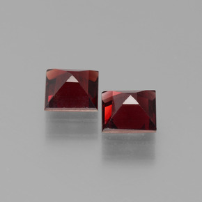 Achetez naturel 1.54ct Rouge sang profond Grenat pyrope gems, Carré, En provenance Mozambique chez GemSelect. En stock, livraison internationale!