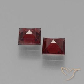 Shop natural 1.52ct Rouge foncé Grenat pyrope gems, Carré, from Mozambique at GemSelect. In stock, global shipping!
