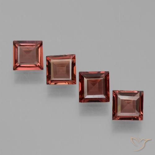 2.84ctw Naturel Rouge groseille Grenat pyrope, Carré, VS