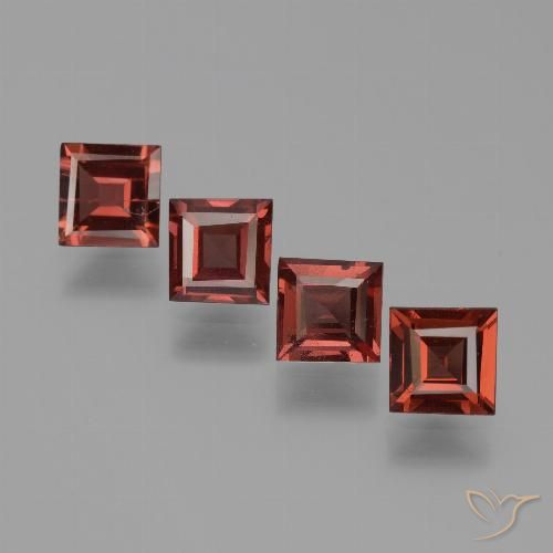 2.48ctw Naturel Rouge groseille Grenat pyrope, Carré, VS