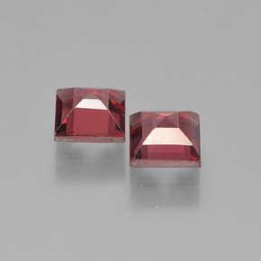 Achetez naturel 1.61ct Rouge écarlate Grenat pyrope gems, Carré, En provenance Mozambique chez GemSelect. En stock, livraison internationale!