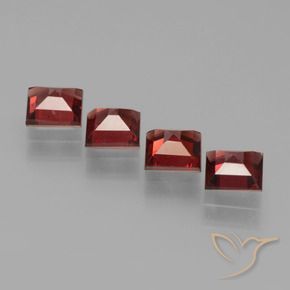 Shop natural 2.88ct Vin rouge profond Grenat pyrope gems, Carré, from Mozambique at GemSelect. In stock, global shipping!