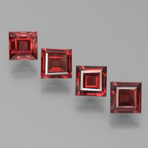 Achetez naturel ct rouge grenat pyrope gems, carré, en provenance mozambique chez gemselect. en stock, livraison internationale!