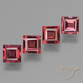Shop natural 2.68ct Rouge Rosâtre Grenat pyrope gems, Carré, from Mozambique at GemSelect. In stock, global shipping!