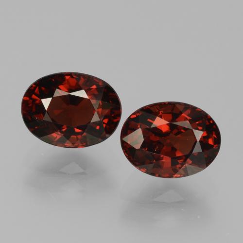 Achetez naturel 3,76ct rouge grenat pyrope gems, coupe ovale, en provenance mozambique chez gemselect. en stock, livraison internationale!