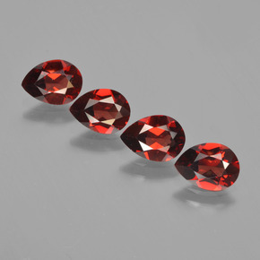 Achetez naturel 3,26ct rouge grenat pyrope gems, en forme de poire, en provenance mozambique chez gemselect. en stock, livraison internationale!