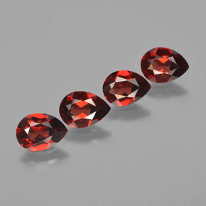 Achetez naturel 3,26ct rouge grenat pyrope gems, en forme de poire, en provenance mozambique chez gemselect. en stock, livraison internationale!