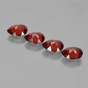 Achetez naturel 3,26ct rouge grenat pyrope gems, en forme de poire, en provenance mozambique chez gemselect. en stock, livraison internationale!