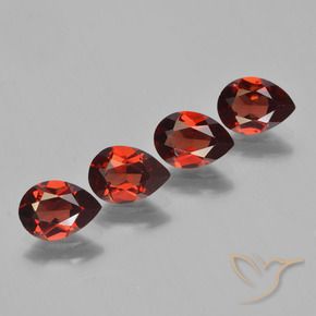 Achetez naturel 3.36ct Rouge groseille Grenat pyrope gems, En forme de poire, En provenance Mozambique chez GemSelect. En stock, livraison internationale!