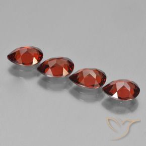 Achetez naturel 3.36ct Rouge groseille Grenat pyrope gems, En forme de poire, En provenance Mozambique chez GemSelect. En stock, livraison internationale!