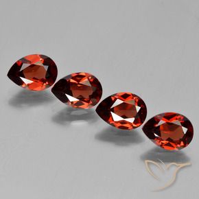 Shop natural 3.43ct Rouge moyen Grenat pyrope gems, En forme de poire, from Mozambique at GemSelect. In stock, global shipping!