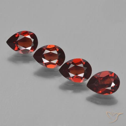 Achetez naturel 3,31ct rouge grenat pyrope gems, en forme de poire, en provenance mozambique chez gemselect. en stock, livraison internationale!