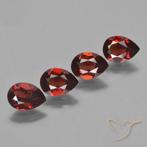 Achetez naturel 3,31ct rouge grenat pyrope gems, en forme de poire, en provenance mozambique chez gemselect. en stock, livraison internationale!