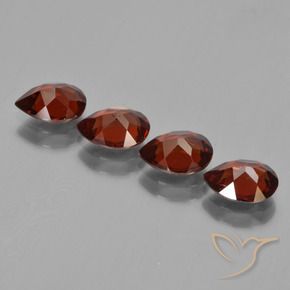 Achetez naturel 3,31ct rouge grenat pyrope gems, en forme de poire, en provenance mozambique chez gemselect. en stock, livraison internationale!